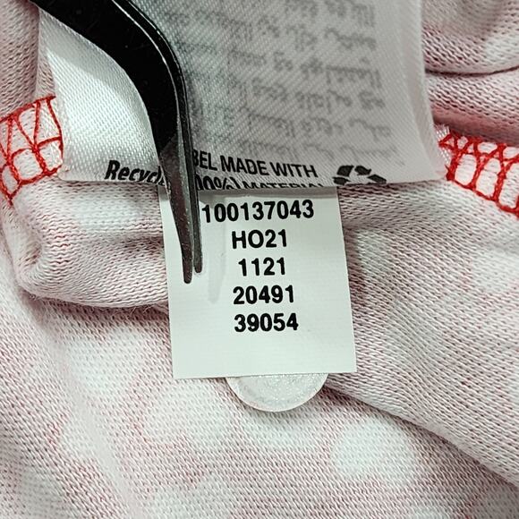 Charter Club Top Womens M Red Heart Print Pima Cotton Button-Shoulder Pullover - Picture 6 of 9